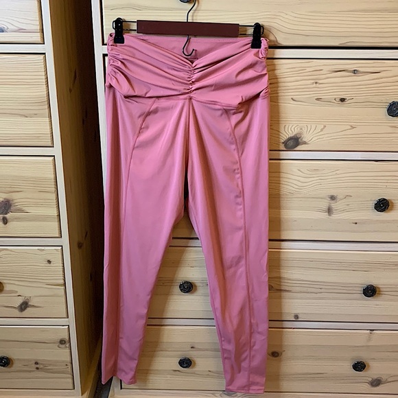 N:PHILANTHROPY Merrick Ruched Leggings Pink Size Large - Picture 4 of 11